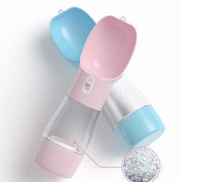 PawSip & Snack™ – Travel Bottle for Thirsty Tails.