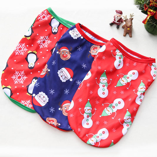 Christmas Pet Vest – Cute Snowman Outfit for Dogs & Cats