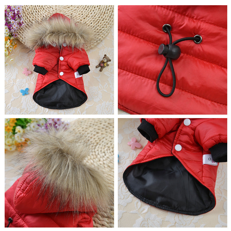 TailCraft's Winter Puffer Jacket for Furry Friends – Cozy, Waterproof, Windproof Dog Coat