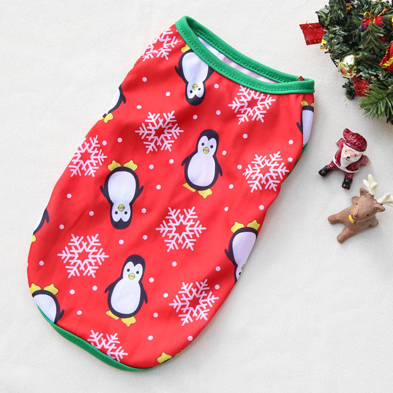 Christmas Pet Vest – Cute Snowman Outfit for Dogs & Cats